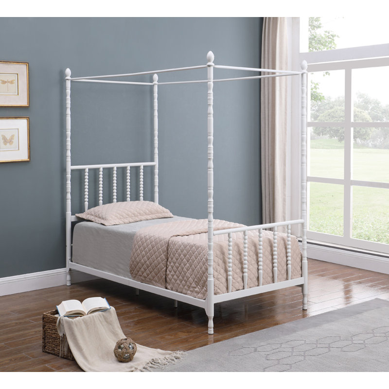 Alcott Hill Athea Twin Canopy Kids Bed Reviews Wayfair